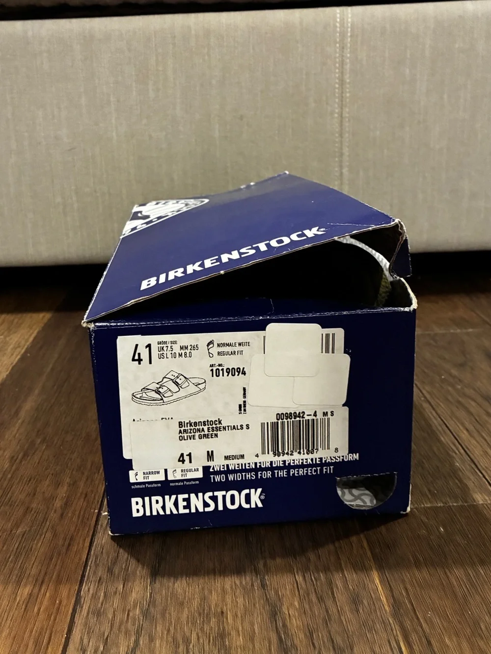 Birkenstock Arizona EVA Waterproof Sandals Olive Green Dual Strap Slides